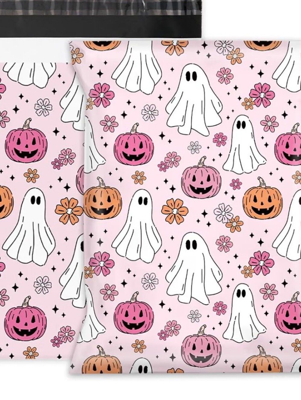 Pink Ghost & Pumpkin Polymailer Packages